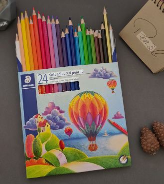 مداد رنگی 24 رنگ استدلر